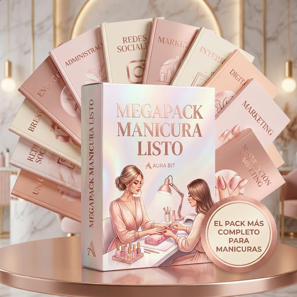 megapack manicura listo + manicura pro a dueña de negocio